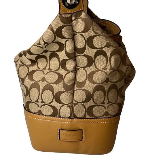 COACH Hadley signature brown shoulder-bag satchel handbag - Picture 4 of 7